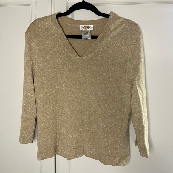 Vintage Talbots Wool Silk Sparkle Glitter Sweater - Picture 3 of 9
